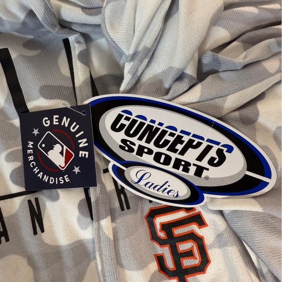 Concepts Sports Ladies Grey Hooded Sweatshirt Size XL - Picture 4 of 4